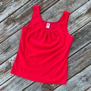 Vintage 70s/80s Natty Solid Red Tank Top